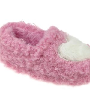 Girls Toddler Heart Sherpa Slipper